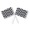 Party Central Club Pack of 48 Black and White Checkered Race Track Flag Party Decorations 9.25"